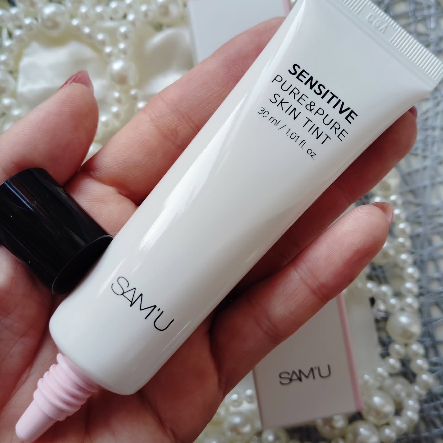 センシティブピュア＆ピュアスキンティント/SAM'U/化粧下地を使ったクチコミ（2枚目）