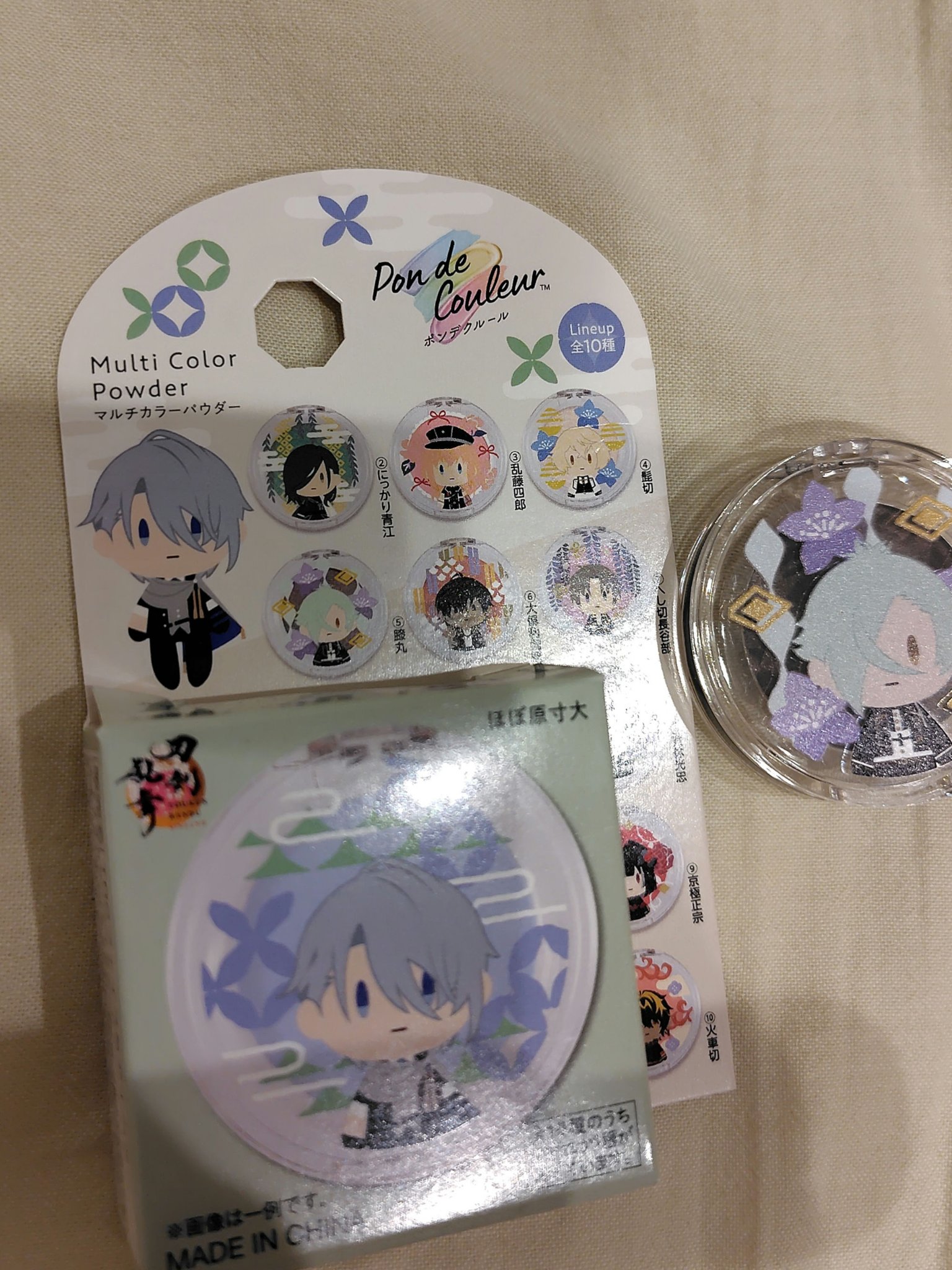 ポンデクルール　刀剣乱舞ONLINE　マルチカラーバーム/クレアボーテ/単色アイシャドウを使ったクチコミ（1枚目）