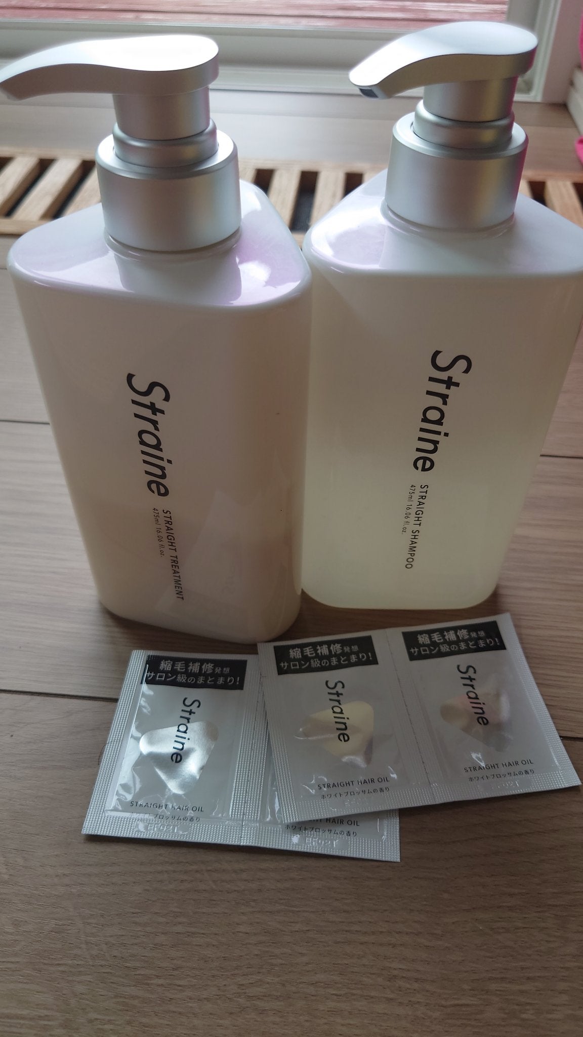 ストレートシャンプー/ストレートトリートメント ホワイトブロッサムの香り/Straine/市販シャンプーを使ったクチコミ(1枚目)