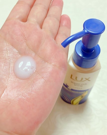 ラックス スーパーリッチシャイン リラックスナイトケア まとまりヘアミルク/LUX/ヘアミルクを使ったクチコミ(4枚目)