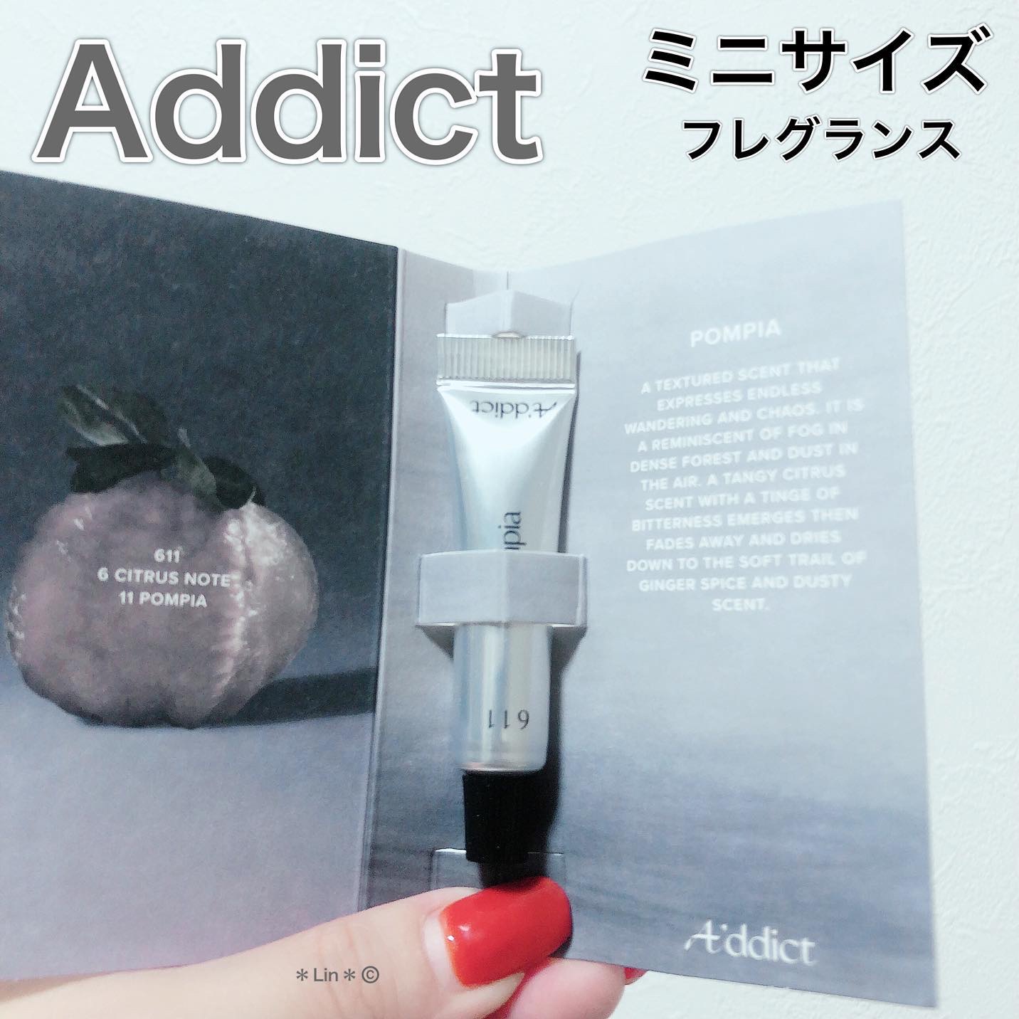 ソリッドパフューム ネイキッド ポムピア 611/Addct/練り香水を使ったクチコミ（1枚目）