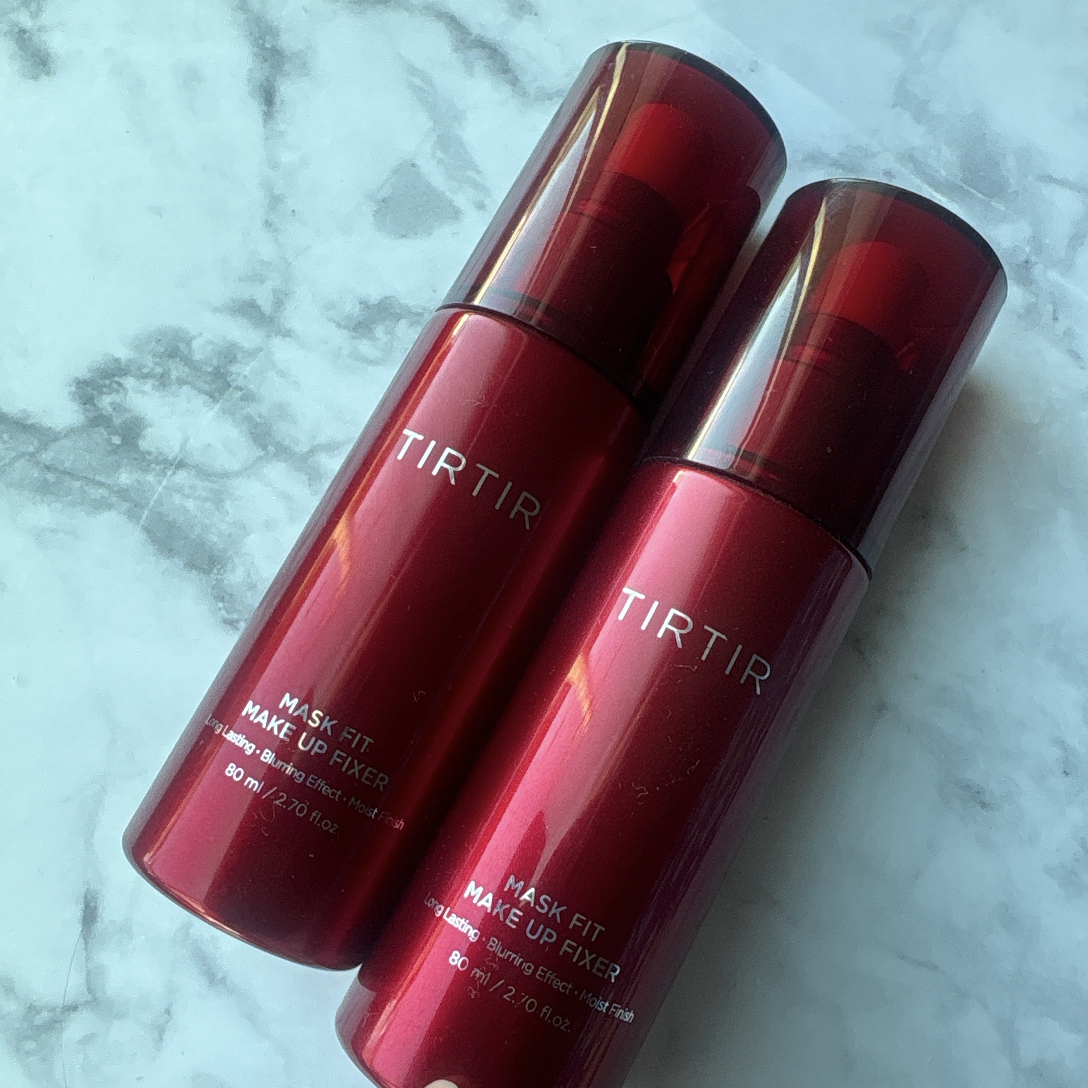 
＼2本使い切り／

TIRTIR
マスクフィット メイクアップフィクサー

なぜ2本あるかというと…
前から気になっていてネットで注文したのを忘れて、ドラッグストアでもう1本買ってしまいました💦

2本しっかり使い切った感想は、
霧の細