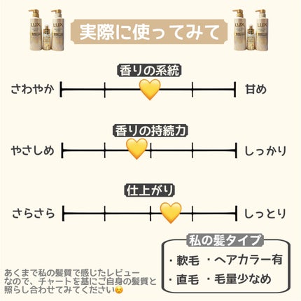 スーパーリッチシャイン ダメージリペア 補修シャンプー / 補修コンディショナー/LUX/市販シャンプーを使ったクチコミ(4枚目)