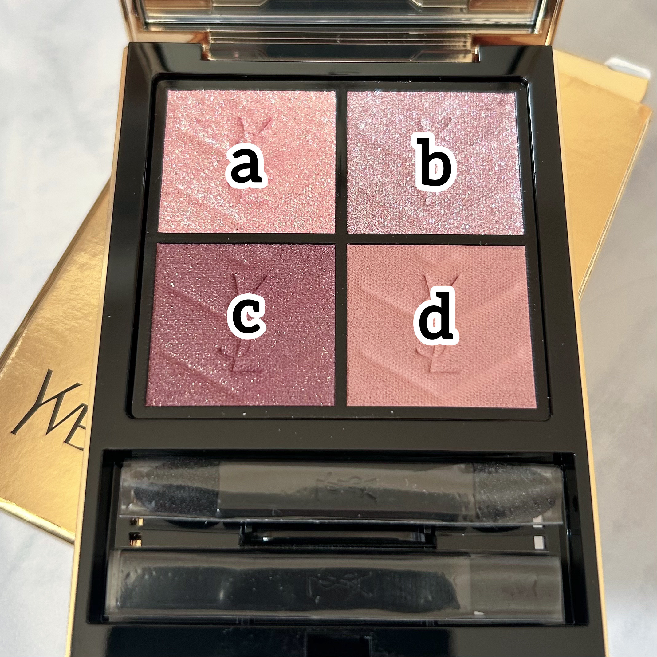 クチュール ミニ クラッチ/YVES SAINT LAURENT BEAUTE/アイシャドウパレットを使ったクチコミ（2枚目）