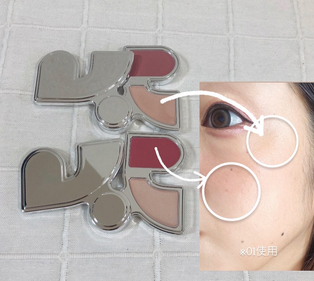 マルチブラッシュアンドハイライターデュオ/Rest & Recreation BEAUTY/ジェル・クリームチークを使ったクチコミ(3枚目)