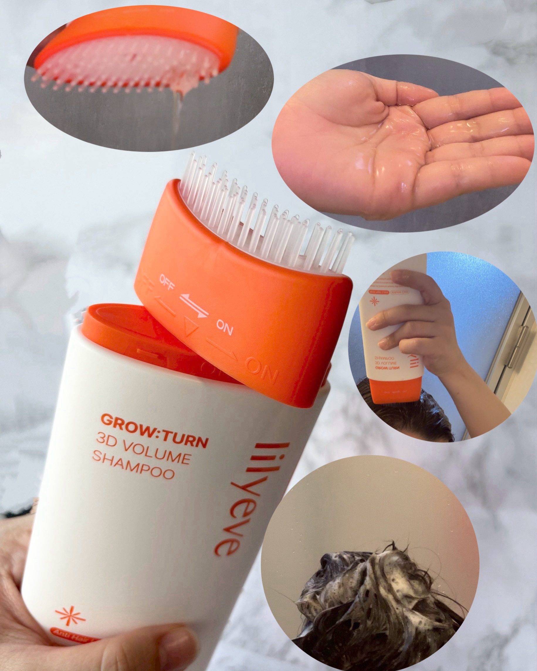 グローターン 3Dボリュームシャンプー/リリーイブ/市販シャンプーを使ったクチコミ（3枚目）