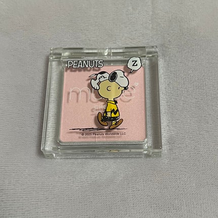 ぽわんチーク PN02 ベビメロピンク(ピーナッツコラボ)(限定) /muice/パウダーチークを使ったクチコミ(1枚目)