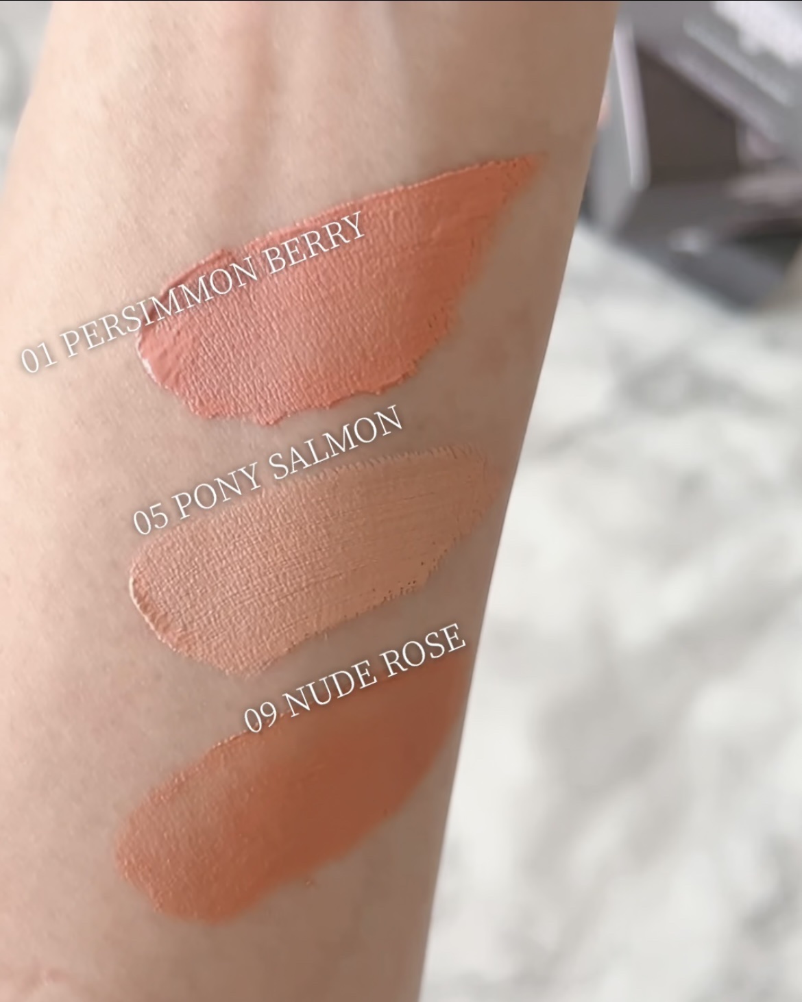 シルバーパース ムースクリーム リップ＆チーク 09 ヌードローズ/oiad/ジェル・クリームチークを使ったクチコミ（3枚目）