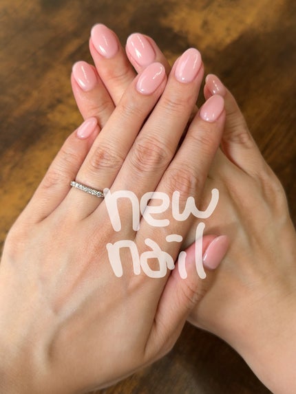 青子(あおこ) on LIPS 「久々のナチュラルネイル💅来週企業説明会で受付担当なので…ナチュ..」(1枚目)