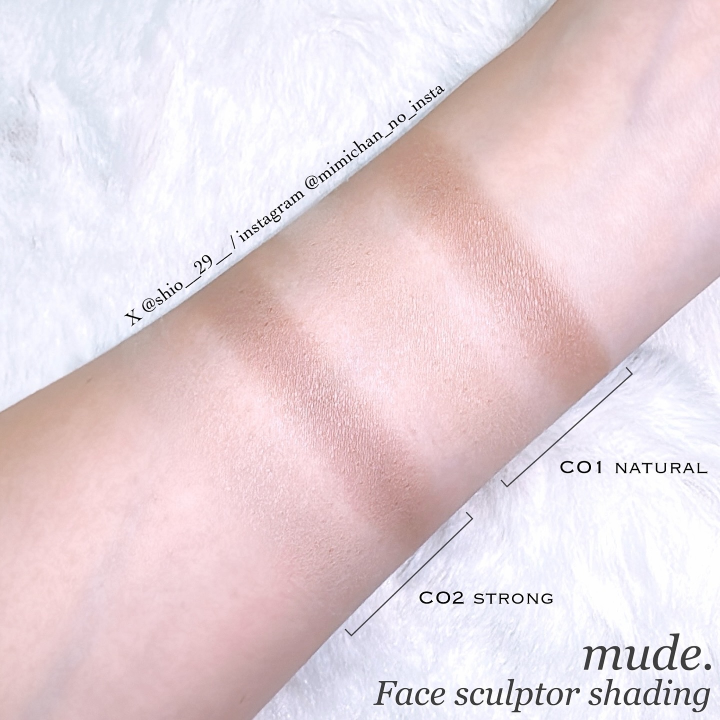 フェイススカルプターシェーディング/mude./シェーディングを使ったクチコミ（3枚目）