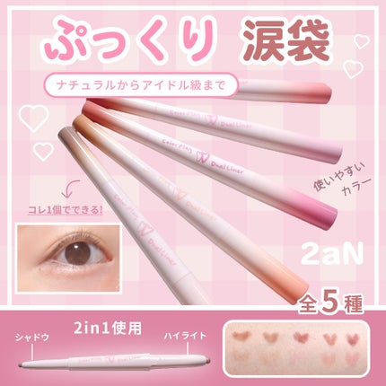 カラープレイデュアルライナー/2aN/スティックアイシャドウを使ったクチコミ(1枚目)