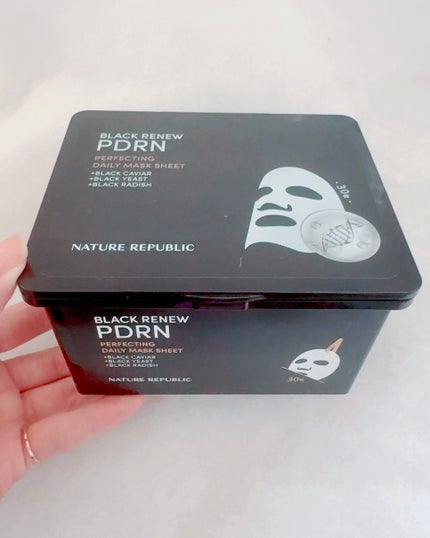 ブラックPDRN デイリーシートマスク/ネイチャーリパブリック/シートマスク・パックを使ったクチコミ(1枚目)