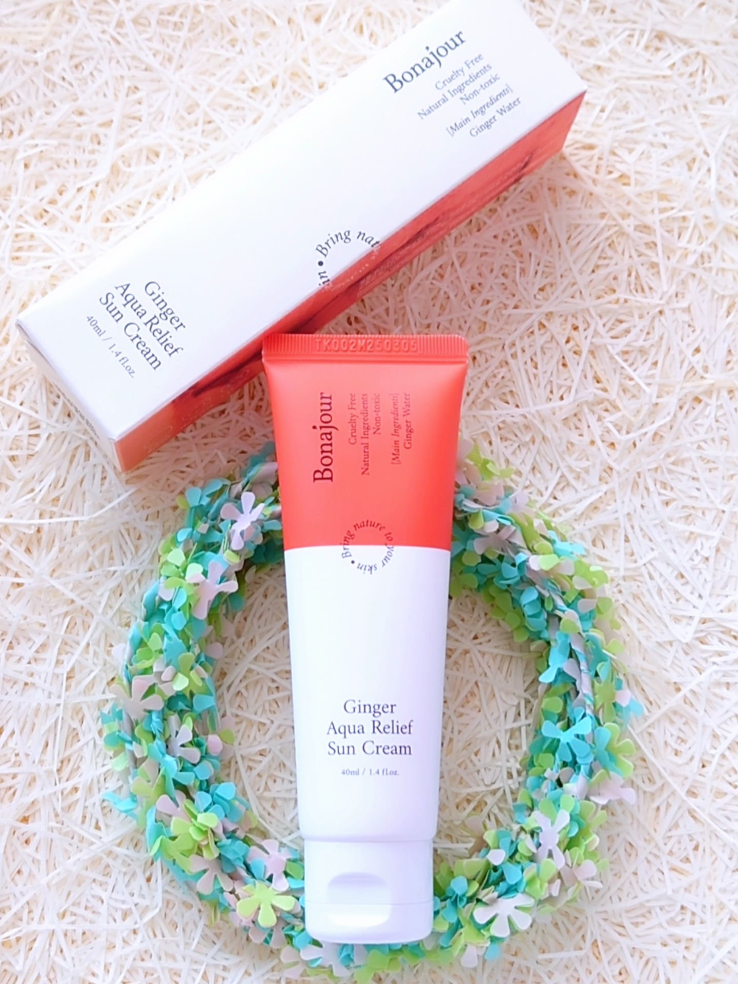 ジンジャーアクアリリーフサンクリーム/Bonajour/日焼け止めクリームを使ったクチコミ（1枚目）