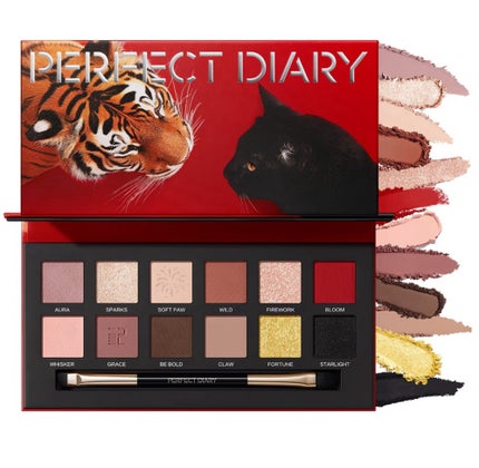 エクスプローラ12色 動物アイシャドウパレット/PERFECT DIARY/アイシャドウパレットを使ったクチコミ(3枚目)