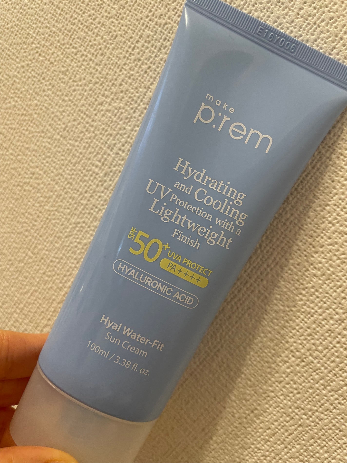 ヒアル ウォーターフィットサンクリーム/make prem/日焼け止めクリームを使ったクチコミ(1枚目)