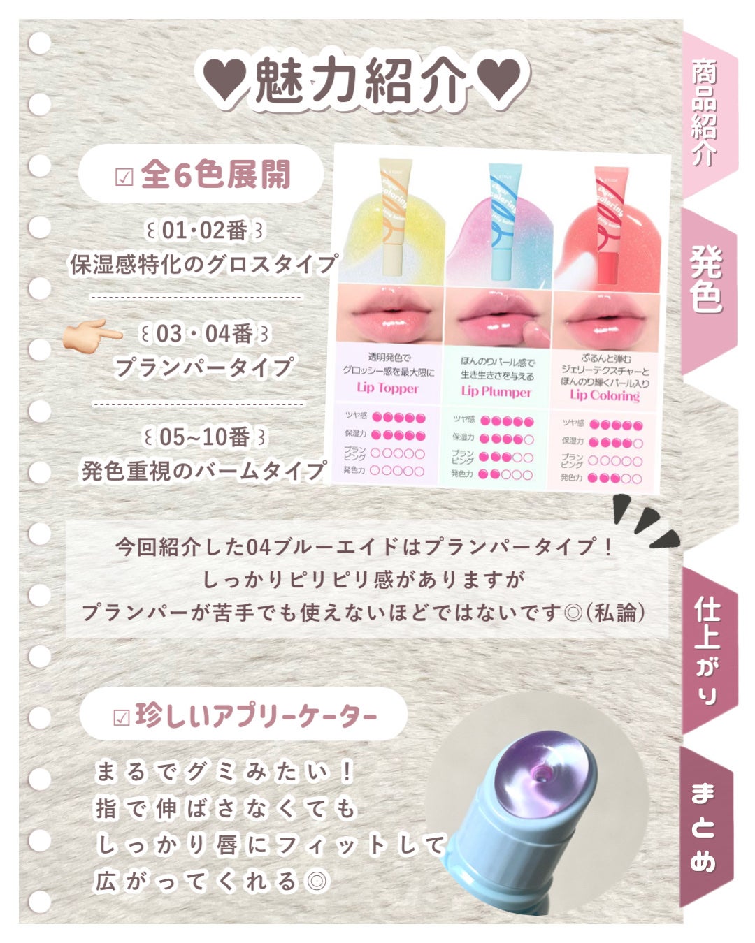 カラーリングジェリーバーム/ETUDE/リップバームを使ったクチコミ(4枚目)