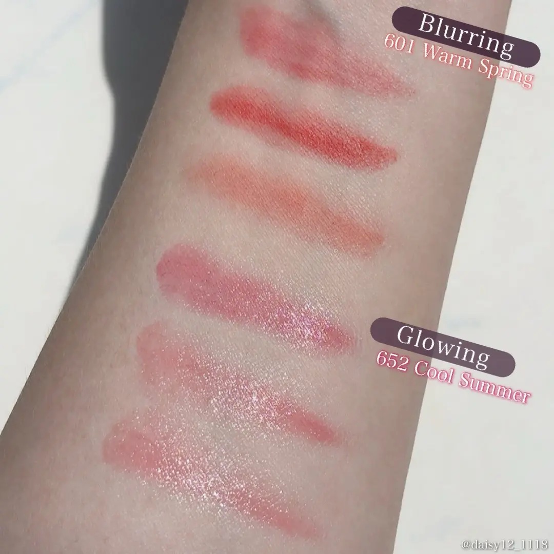 ブラーリングタイムトゥーキスアンドブラッシュ #601/Dinto/口紅を使ったクチコミ（3枚目）