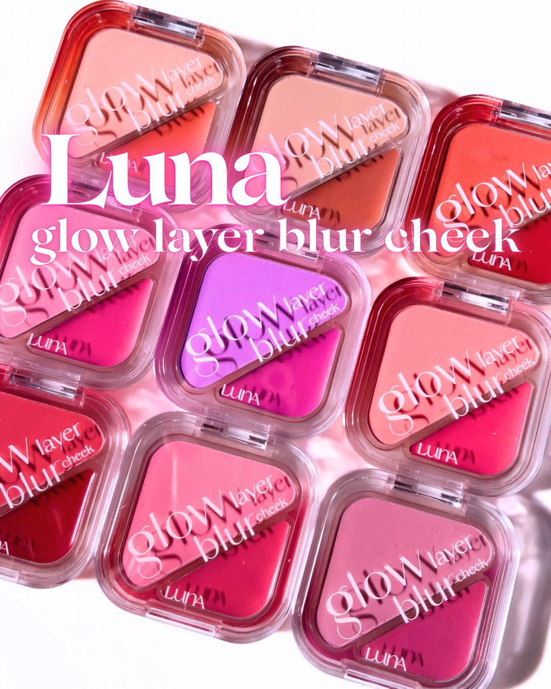 グローレイヤーブラーチーク 04 シャイレッド/LUNA/パウダーチークを使ったクチコミ（1枚目）