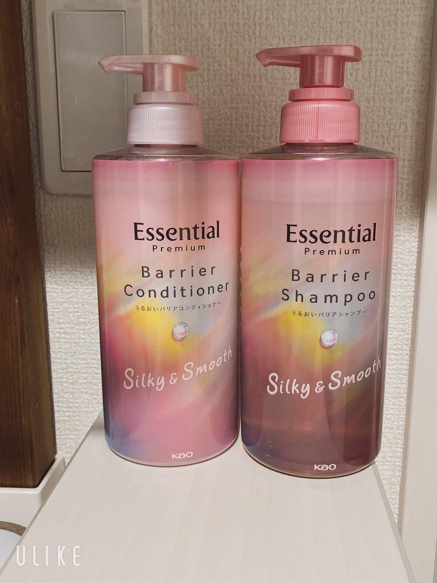 エッセンシャルプレミアム バリアシャンプー・コンディショナー シルキー&スムース/エッセンシャル/市販シャンプーを使ったクチコミ(1枚目)