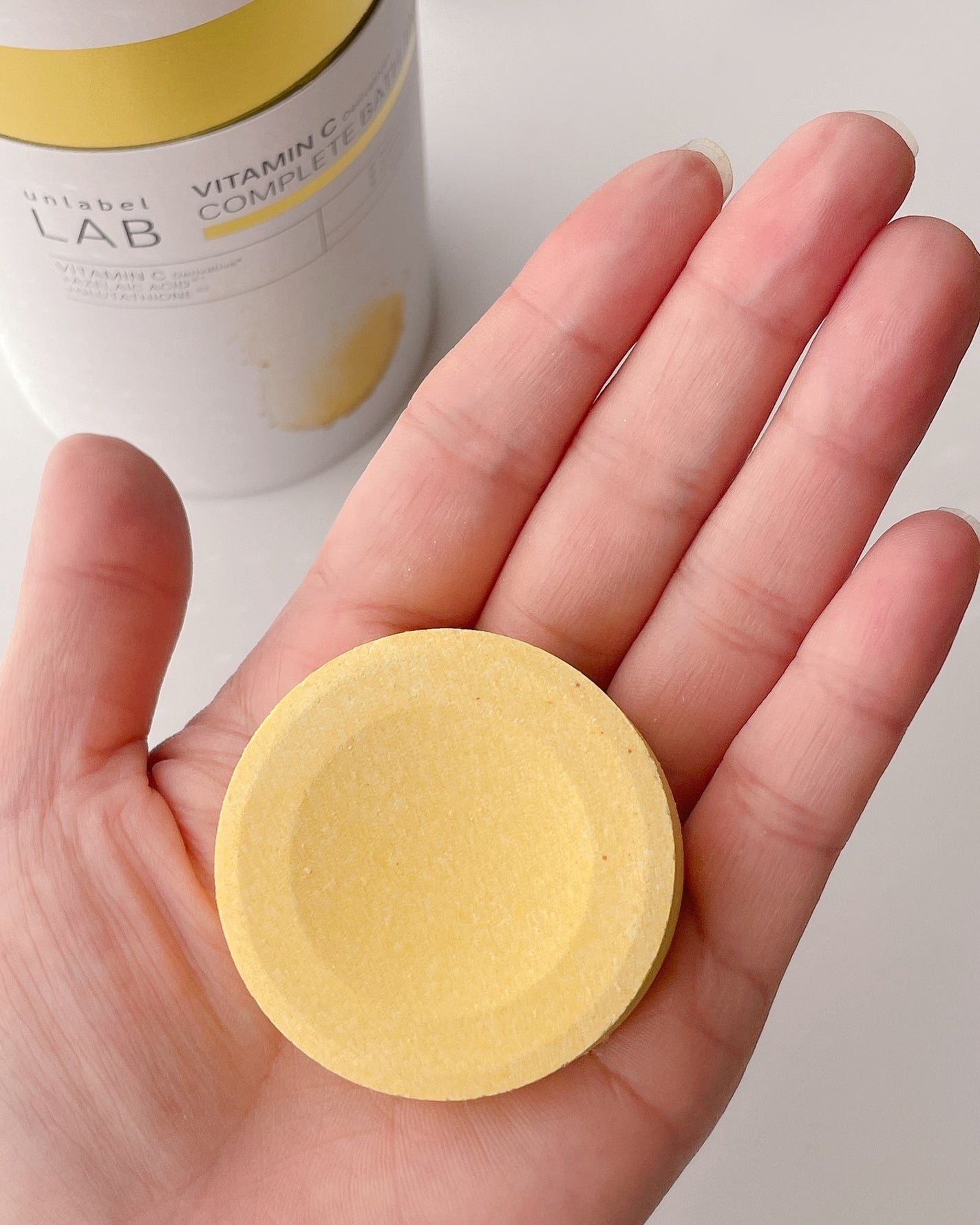 アンレーベル ラボ V バスタブレット/unlabel/炭酸系入浴剤を使ったクチコミ(3枚目)