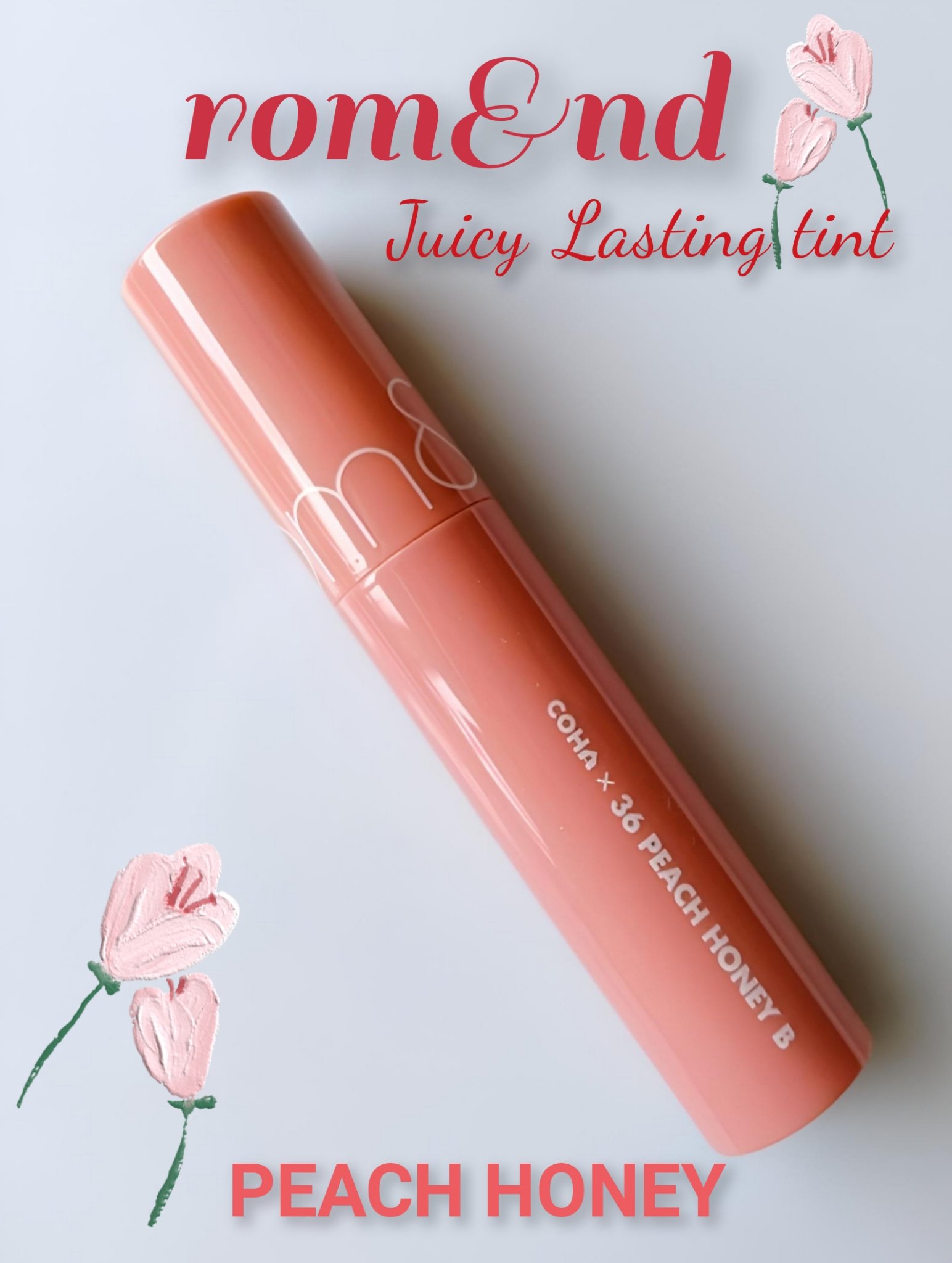 ジューシーラスティングティント/rom&nd/リップティントを使ったクチコミ（1枚目）