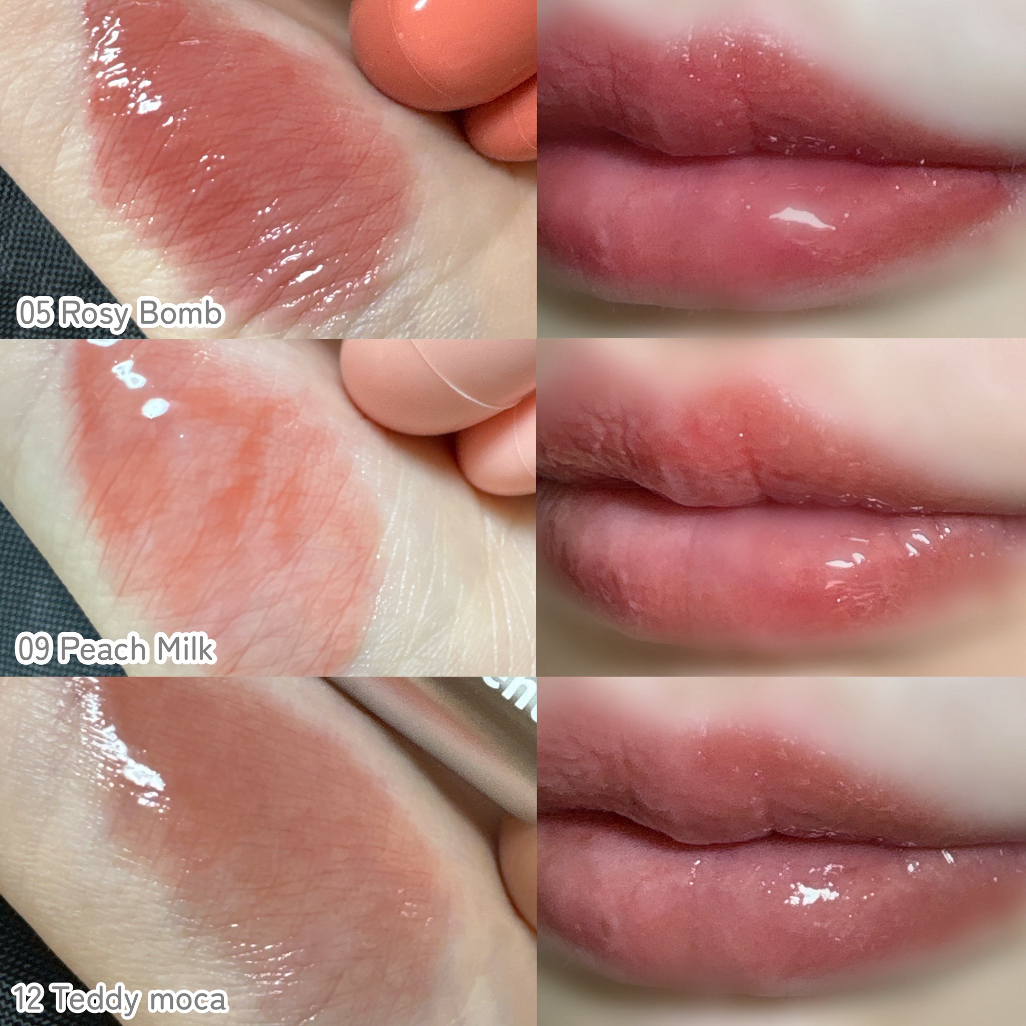 ドットオンムードワンウェイグロイティント 09 ピーチミルク/Heart Percent/リップティントを使ったクチコミ（3枚目）