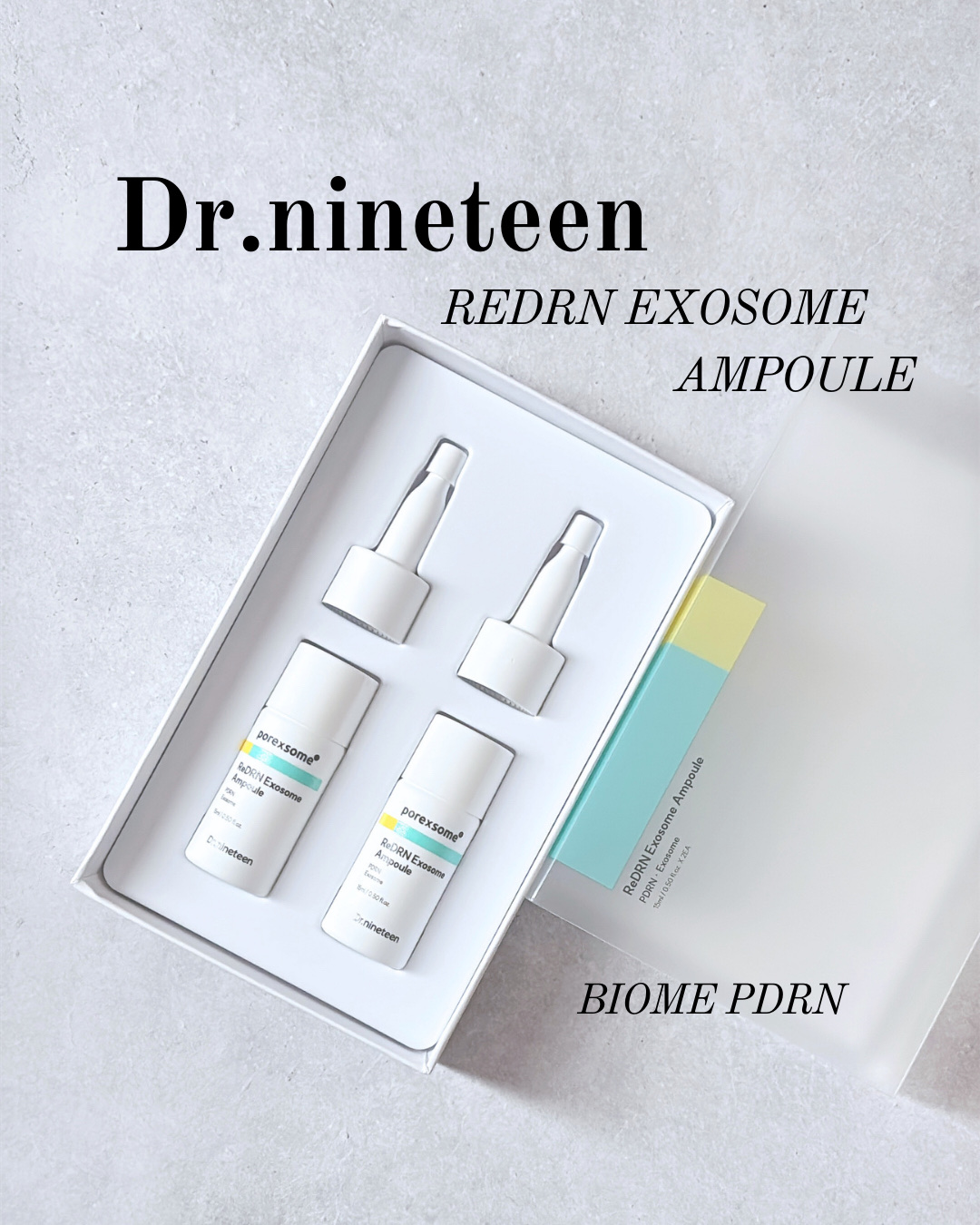 ReDRNエクソソームアンプル/Dr.nineteen/美容液を使ったクチコミ（1枚目）