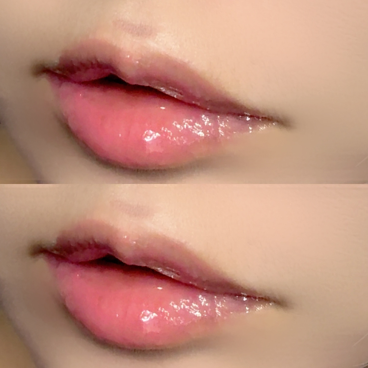 フィー 3Dボリューミンググロス B10 ヨーグルト 70％/fwee/リップグロスを使ったクチコミ（3枚目）