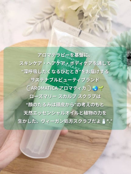 ローズマリー スカルプ スクラブ/AROMATICA/ヘッドスクラブを使ったクチコミ(2枚目)