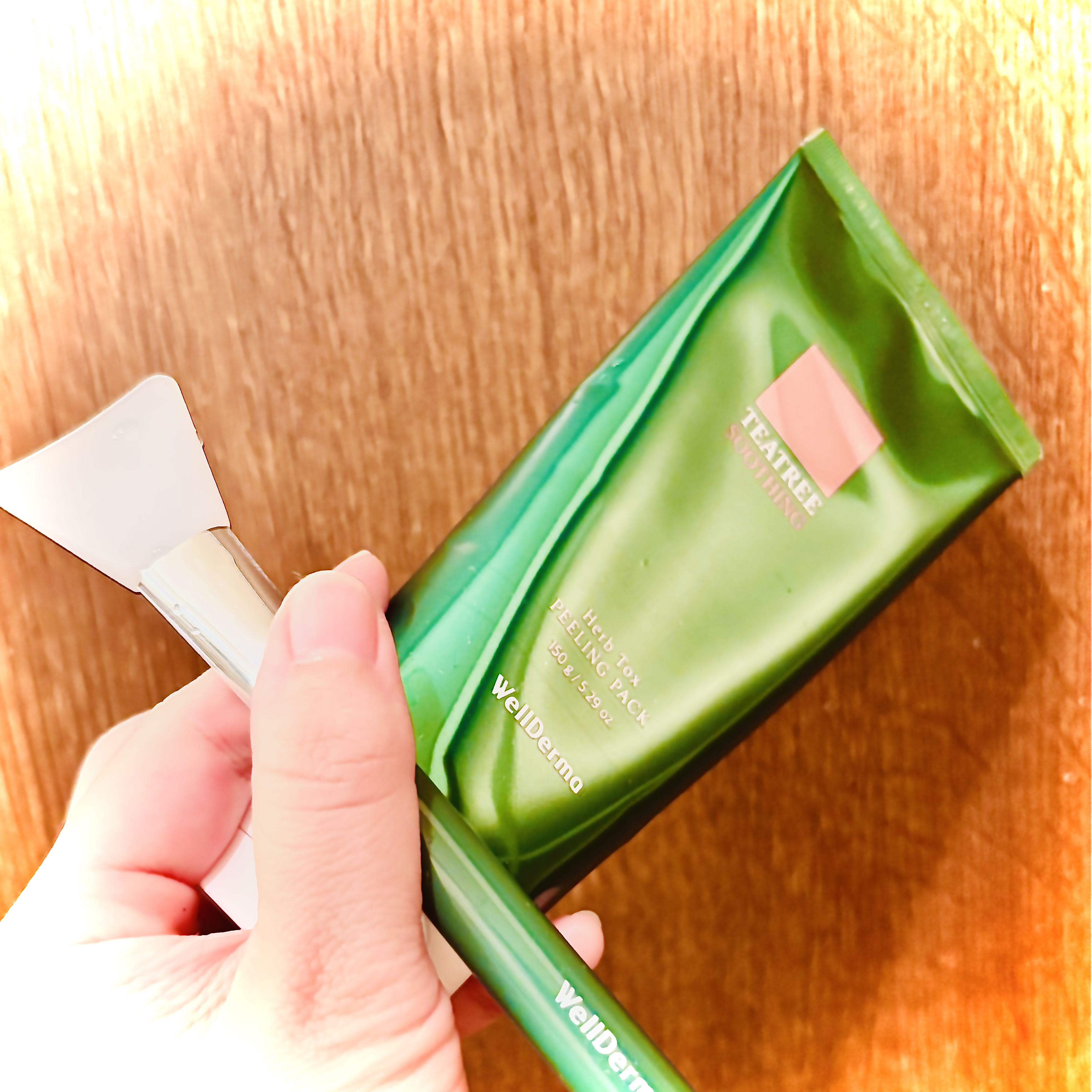 ティーツリーハーブピーリングパック/WellDerma/洗い流すパック・マスクを使ったクチコミ（1枚目）