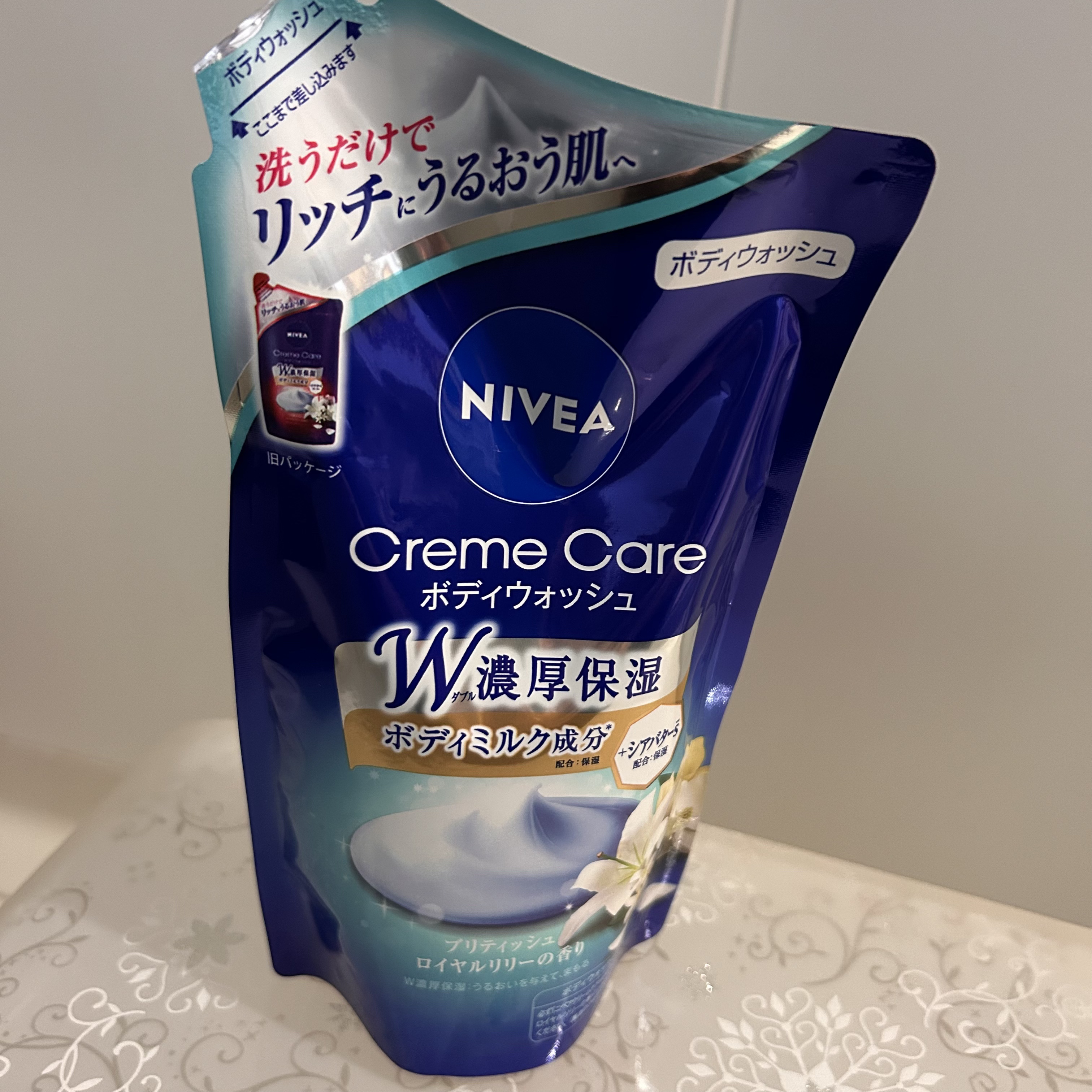 ニベア クリームケア ボディウォッシュ ブリティッシュ ロイヤルリリーの香り/ニベア/ボディソープを使ったクチコミ（1枚目）