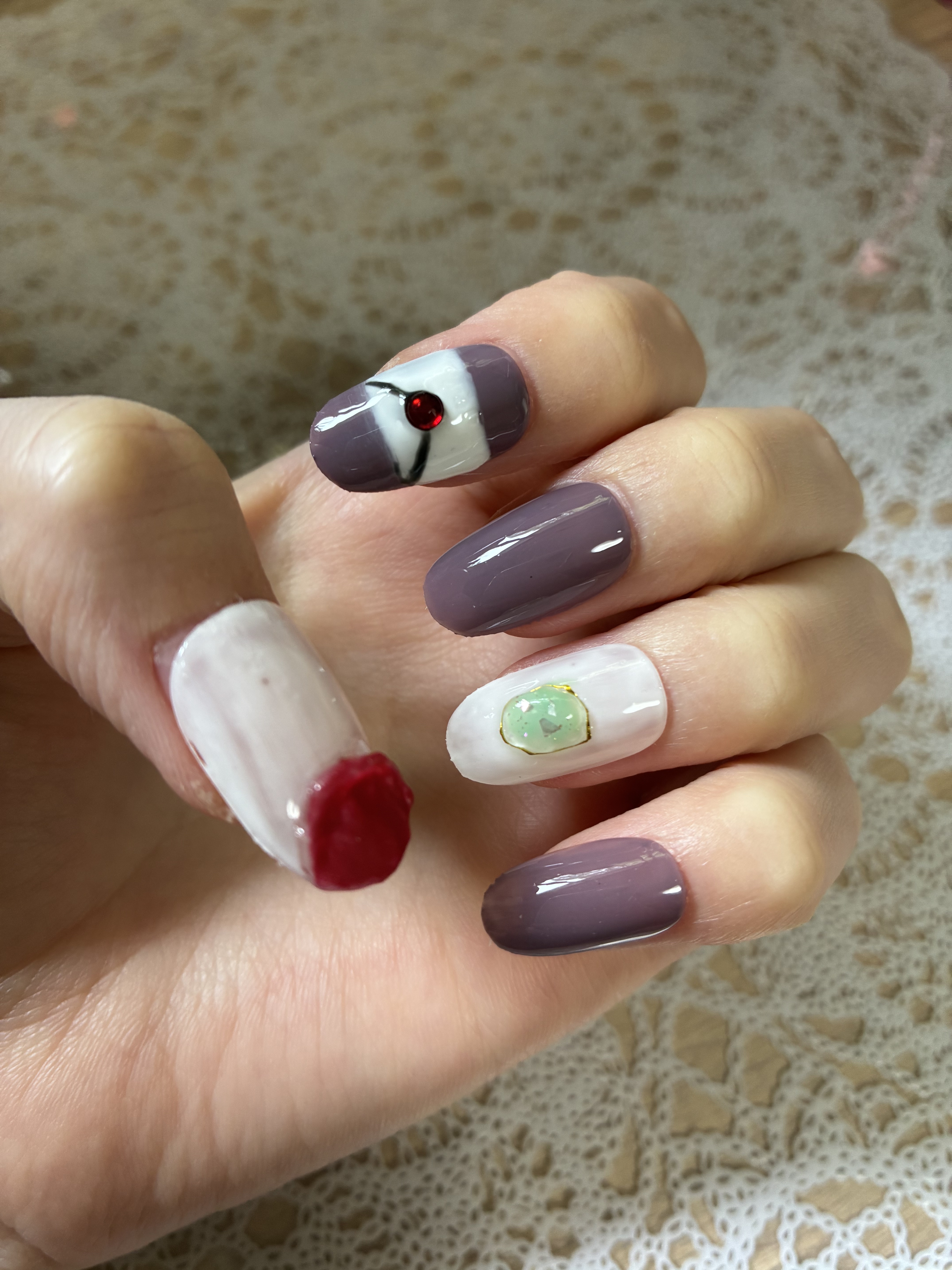 ジェルネイル（ライト対応）/セリア/ジェルネイルを使ったクチコミ（2枚目）