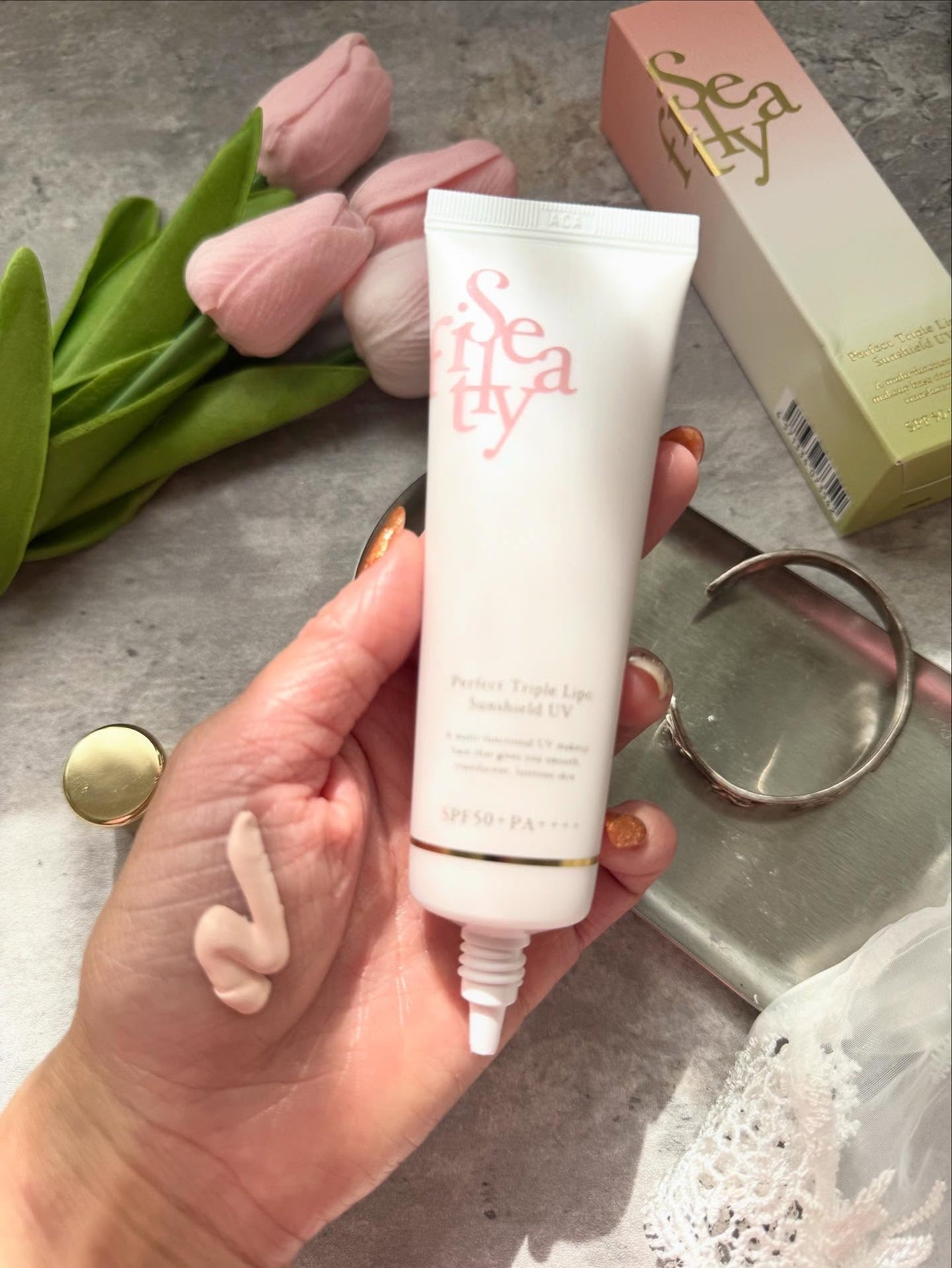 パーフェクト トリプルリポ サンシールド UV/Sefilaty/日焼け止めクリームを使ったクチコミ(2枚目)