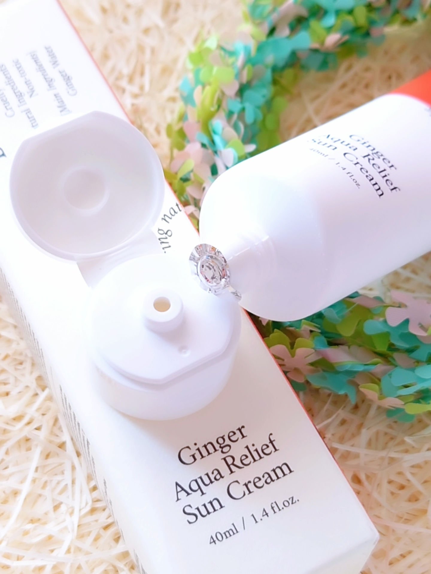 ジンジャーアクアリリーフサンクリーム/Bonajour/日焼け止めクリームを使ったクチコミ（2枚目）