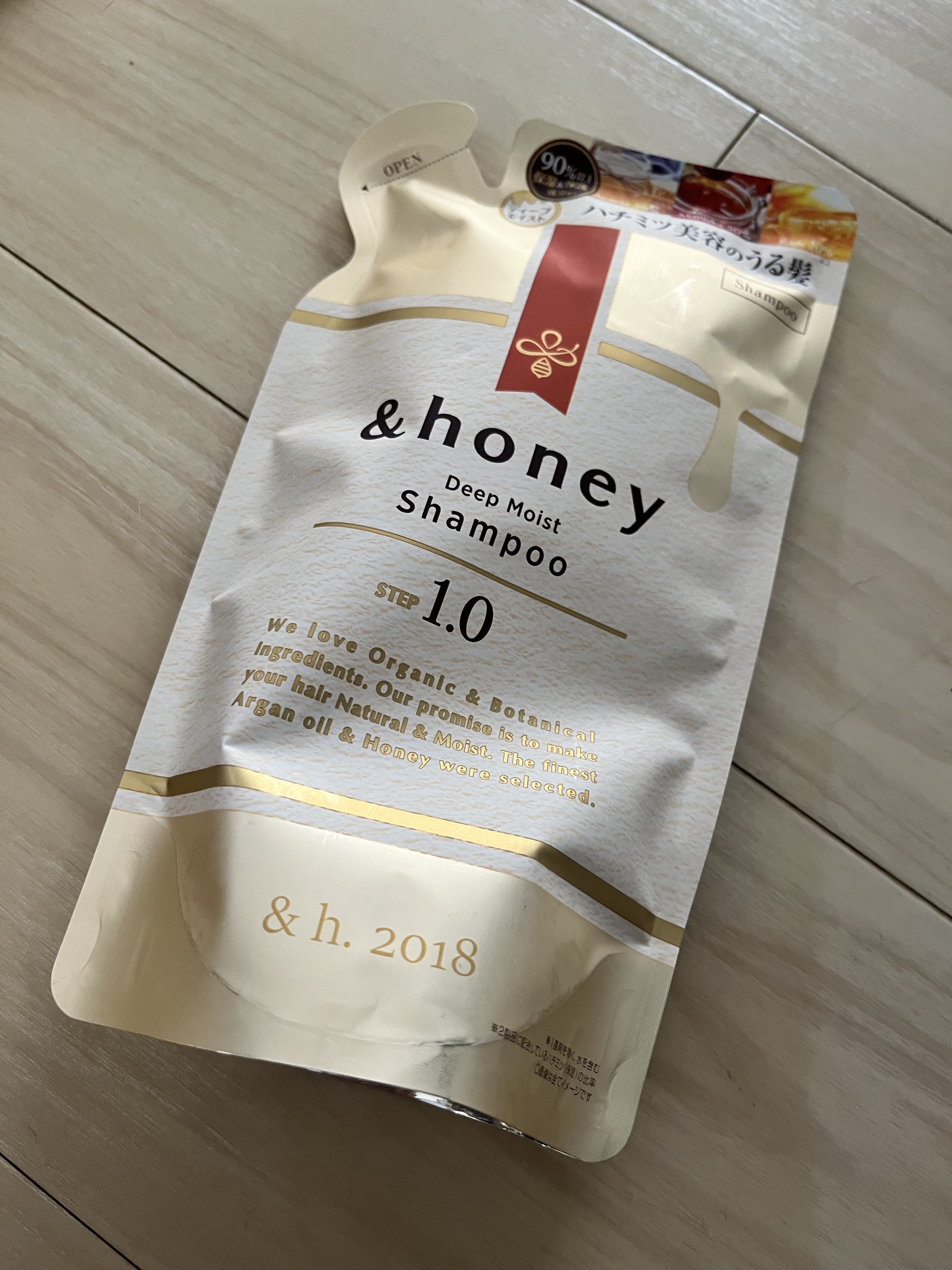 ディープモイスト シャンプー1.0／ヘアトリートメント2.0 シャンプー（詰替）350ml/&honey/市販シャンプーを使ったクチコミ（1枚目）