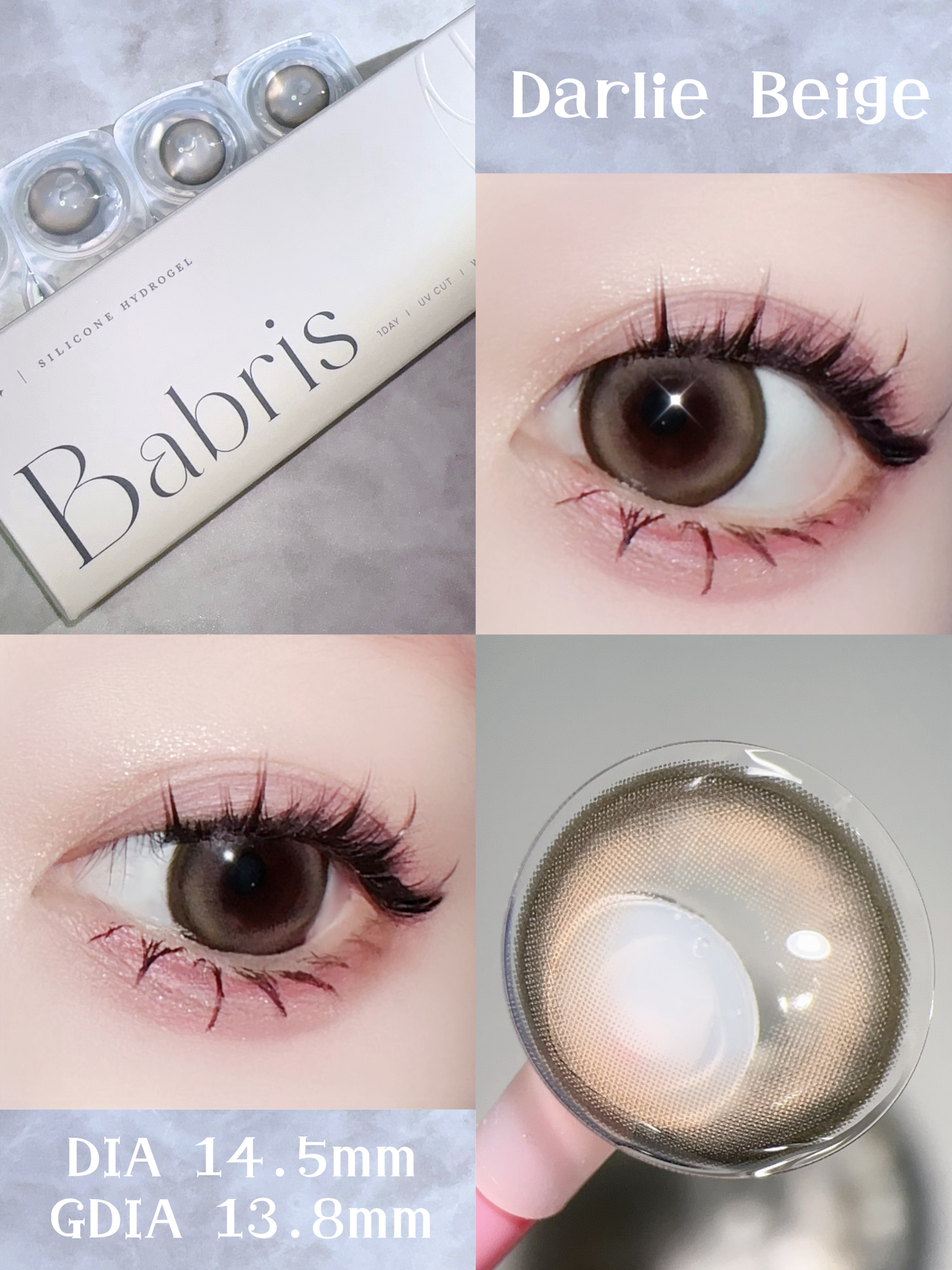 Babris silicone hydrogel 1day/Babris silicone hydrogel/ワンデー（１DAY）カラコンを使ったクチコミ（3枚目）