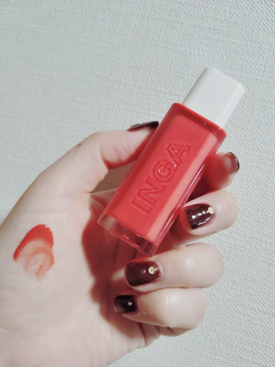 ウォーターグローリップティント 06 ヌードジンジャー（Nude Ginger）/INGA/リップティントを使ったクチコミ（1枚目）