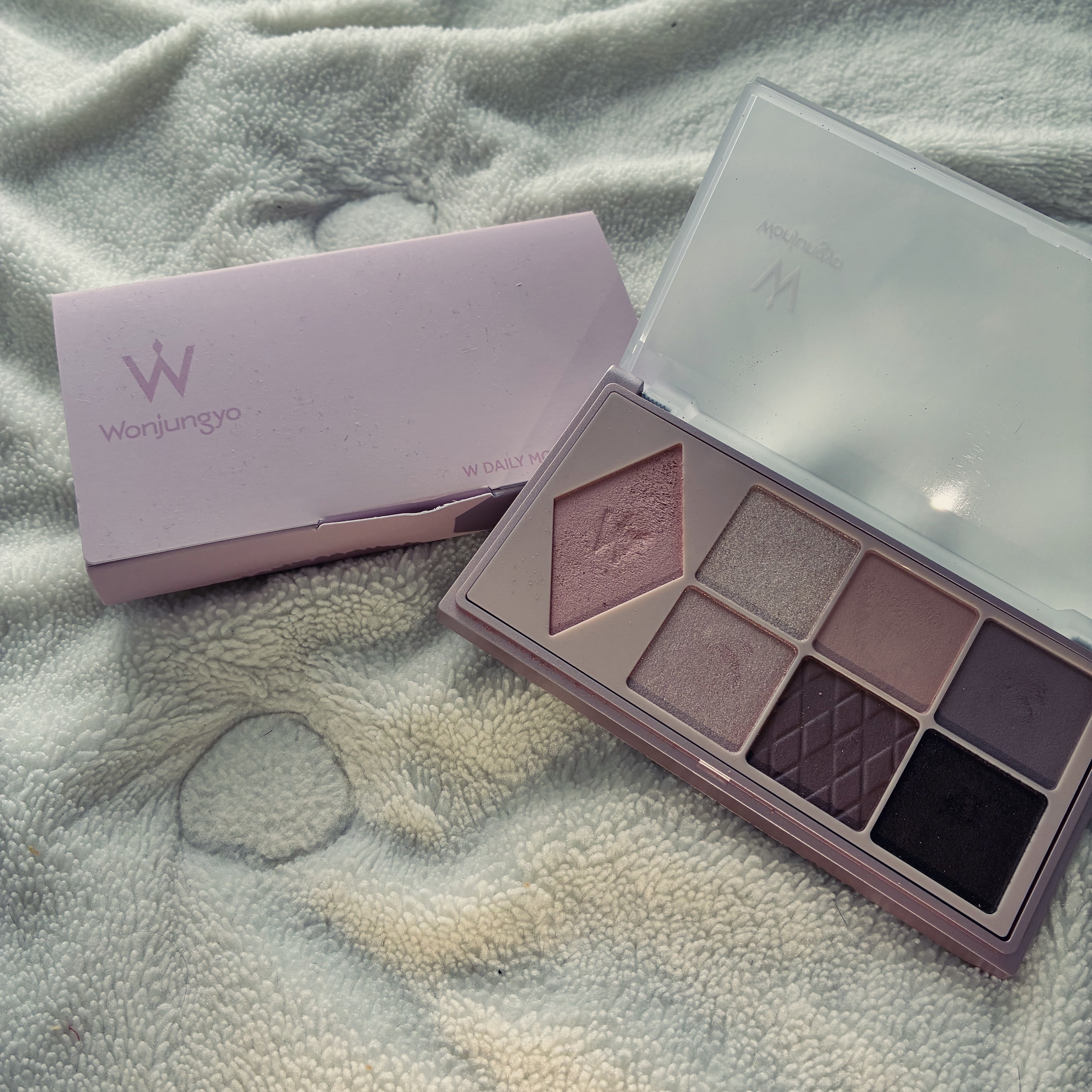 ウォンジョンヨ Ｗ デイリームードアップパレット  02 トレンチブラウン/Wonjungyo/アイシャドウパレットを使ったクチコミ（1枚目）
