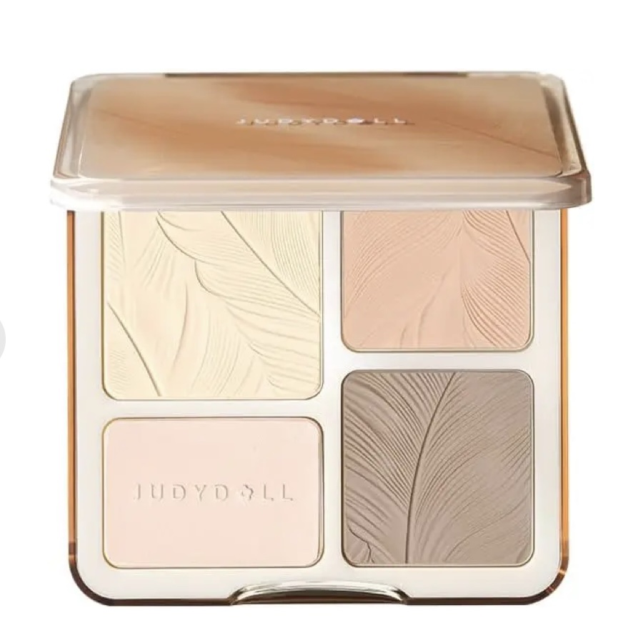 JUDYDOLL メリハリマスターパレット 05N エアリーカバートーン/JUDYDOLL/パウダーハイライトを使ったクチコミ（1枚目）