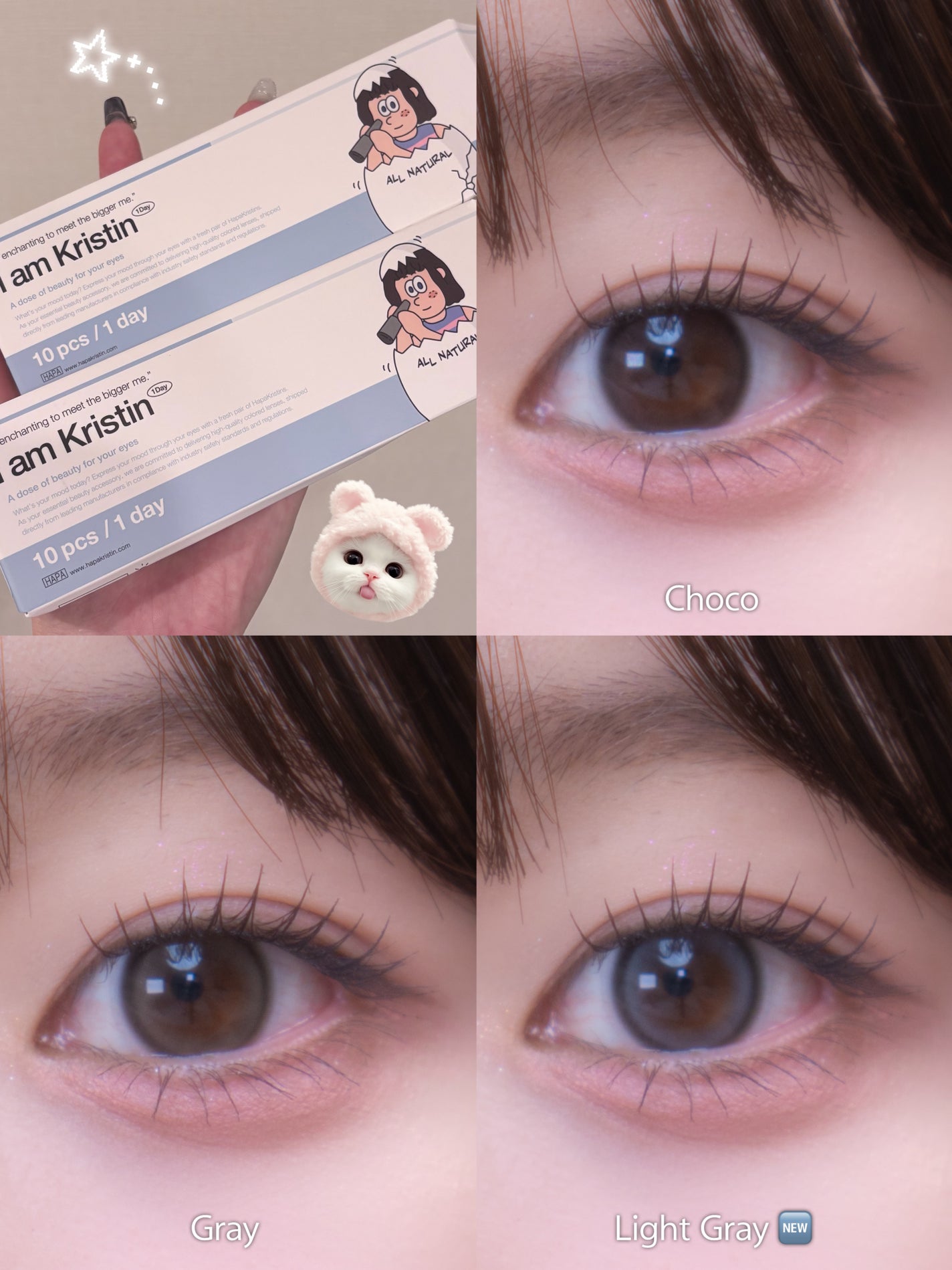 I am Kristin/Hapa kristin/1ヶ月(1MONTH)カラコンを使ったクチコミ(1枚目)