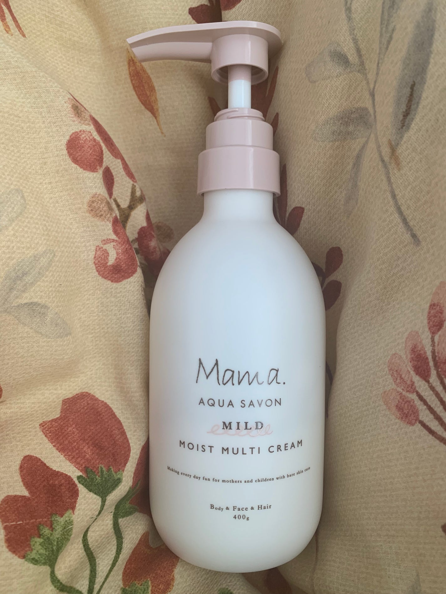 ママ アクア シャボン モイストマルチクリーム マイルド(22a) フラワーアロマの香り/アクアシャボン/ボディクリームを使ったクチコミ(1枚目)