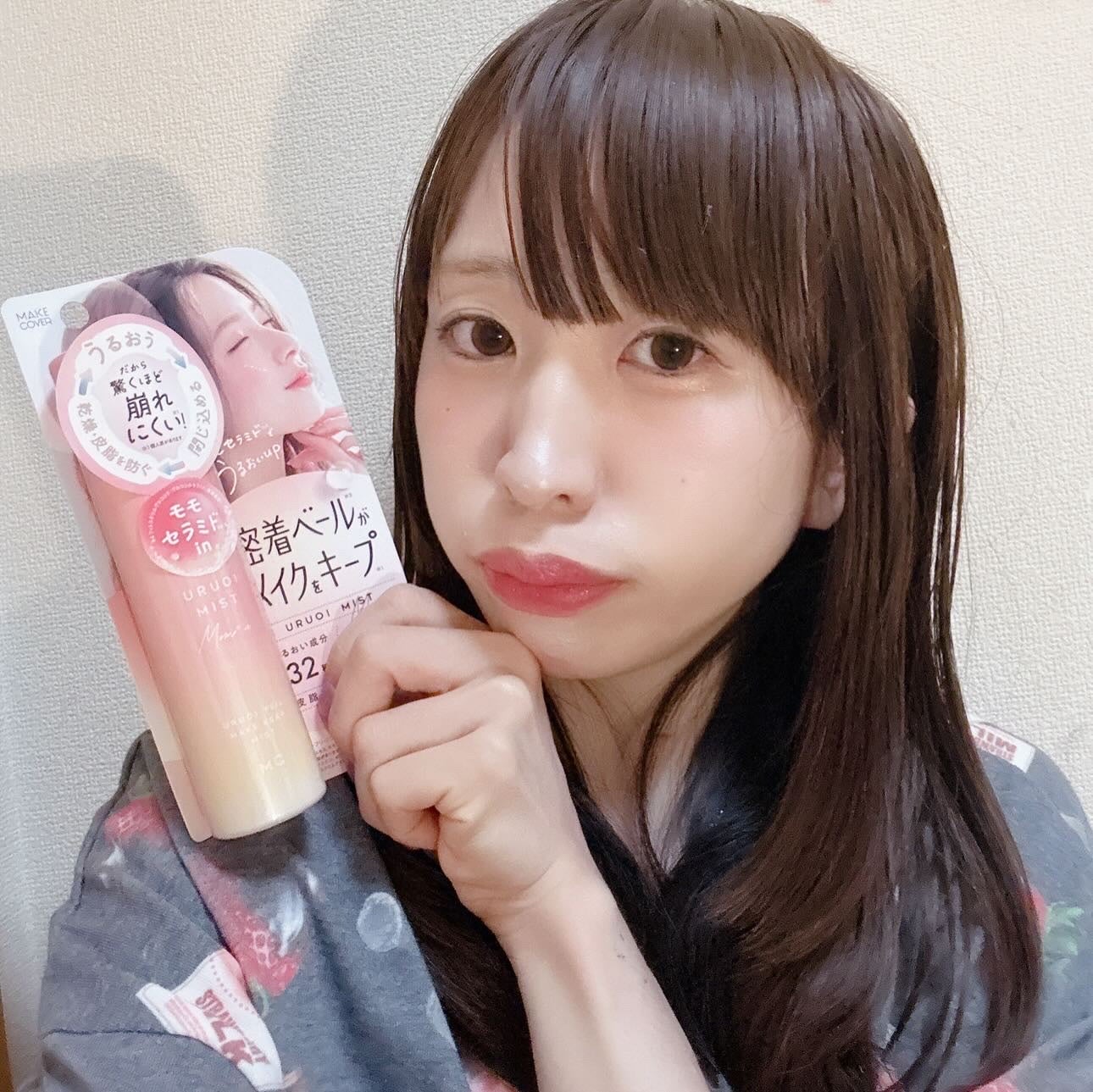 うるおいミスト+ 桃セラミドin/MAKE COVER/フィックスミストを使ったクチコミ(4枚目)