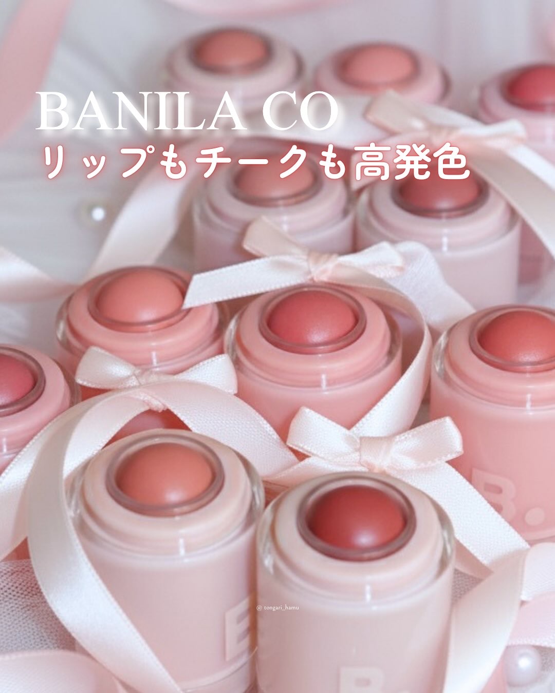 バニラコ ロマンティック ブラッシュ リップ＆チーク 14 バウンシング/BANILA CO/口紅を使ったクチコミ（1枚目）