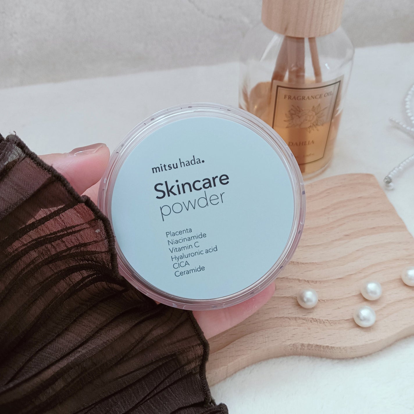 スキンケアパウダー/ミツハダ/ルースパウダーを使ったクチコミ(5枚目)