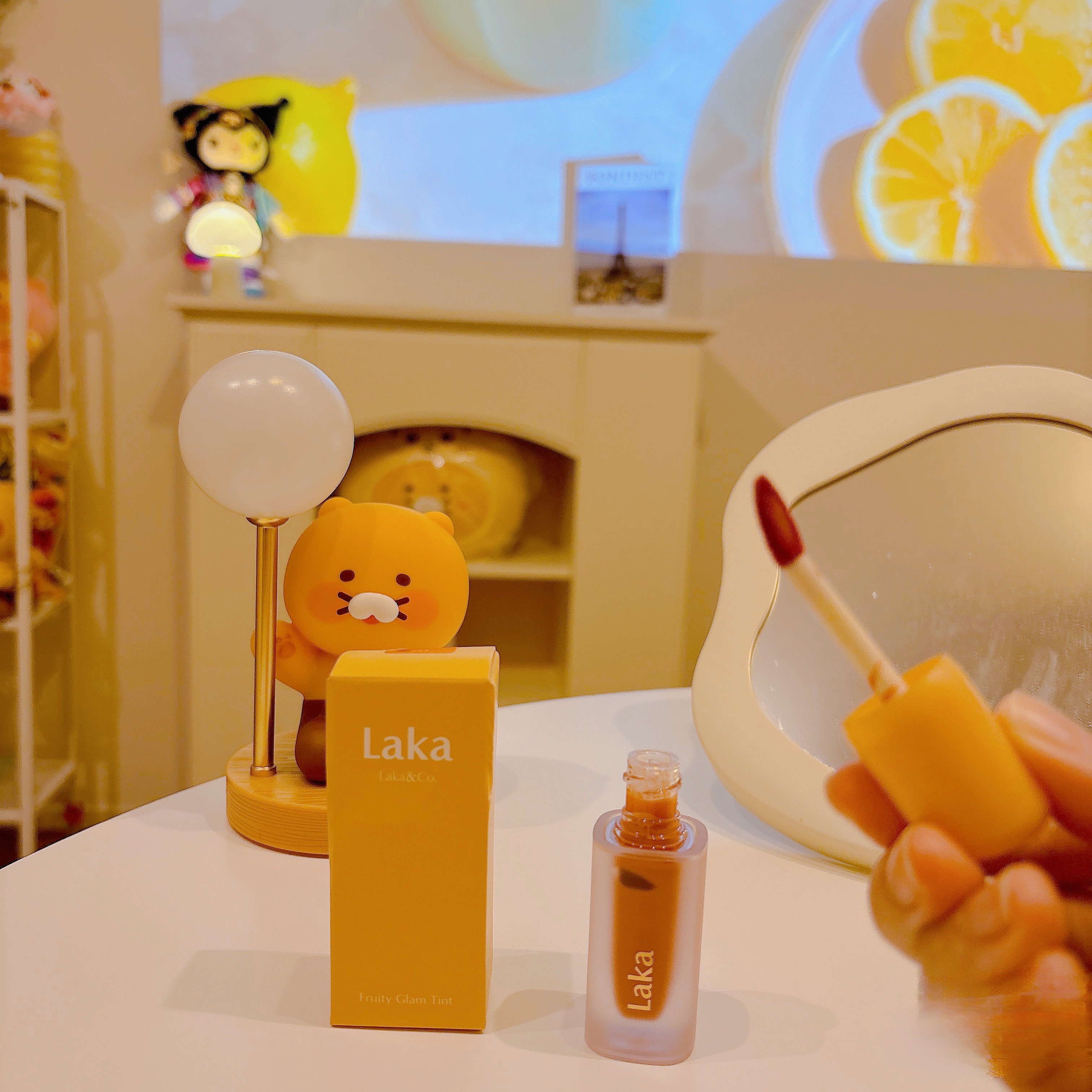 フルーティーグラムティント/Laka/リップティントを使ったクチコミ（2枚目）