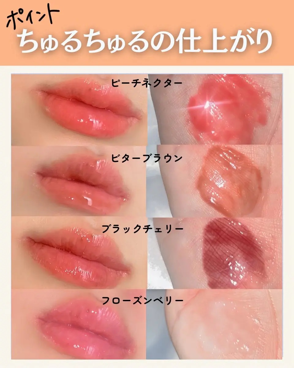 ジューシーベリープランピングリップオイル 14 ピーチネクター/TOCOBO/リップグロスを使ったクチコミ（2枚目）
