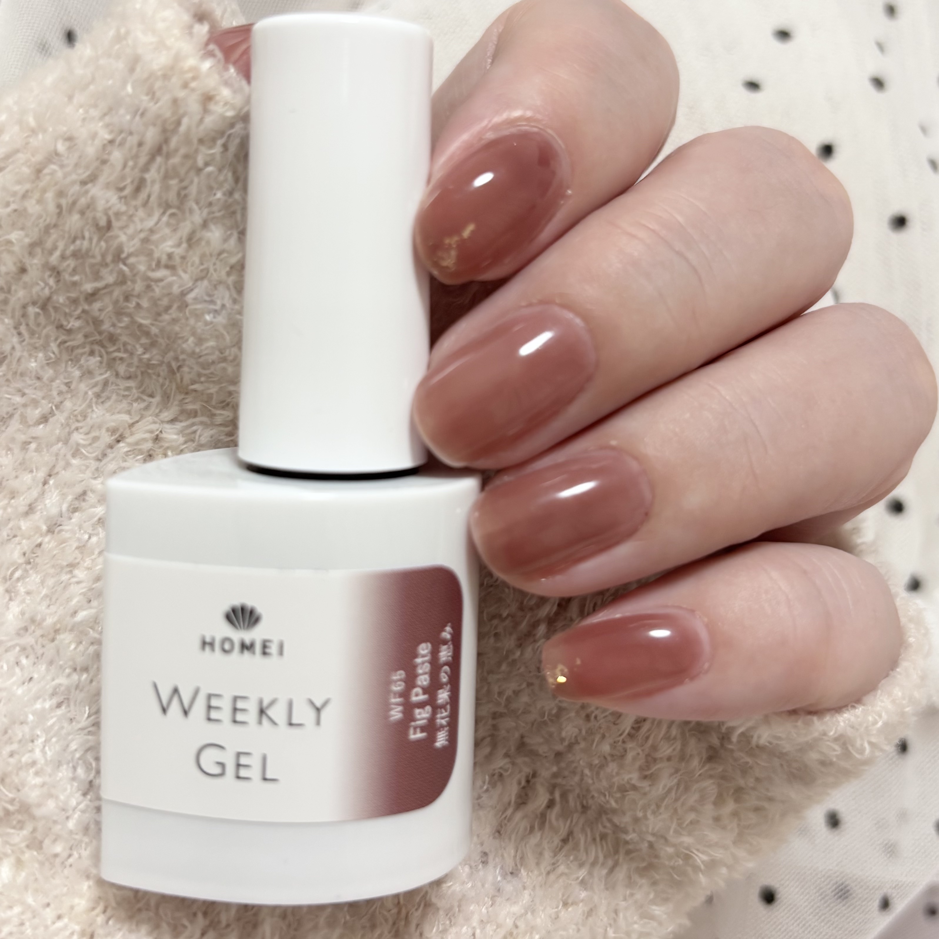 HOMEI ウィークリージェル WF65 無花果の恵み(Fig Paste)/HOMEI/ジェルネイルを使ったクチコミ（1枚目）