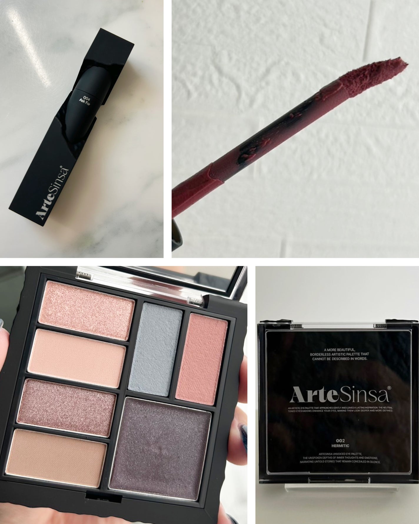 アンボイスドアイシャドウパレット/ArteSinsa/アイシャドウパレットを使ったクチコミ(2枚目)