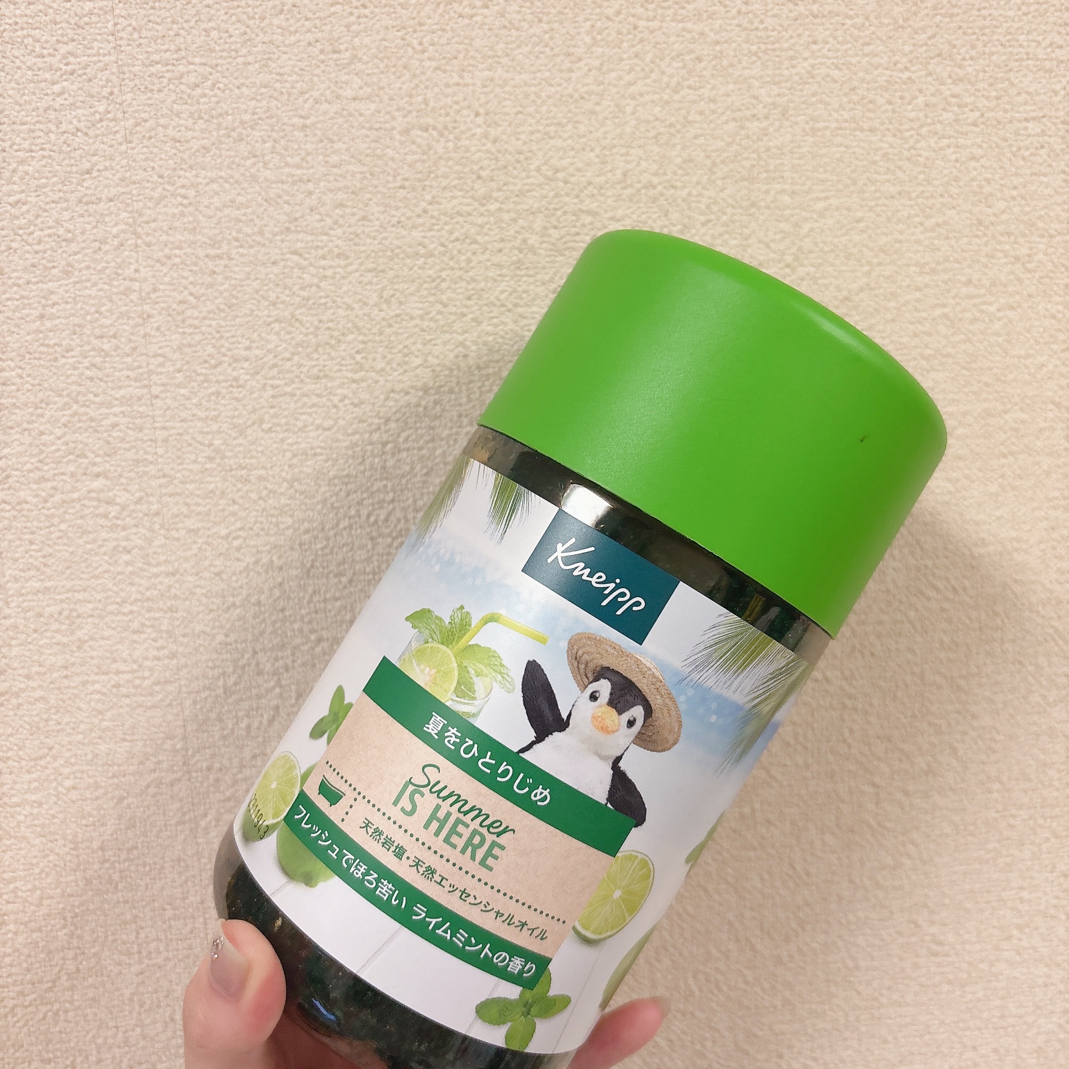 クナイプ バスソルト ライムミントの香り 850g/クナイプ/無機塩系入浴剤を使ったクチコミ（1枚目）