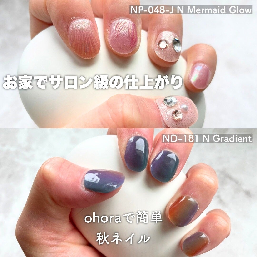 セミキュアジェルネイル(ハンド)/ohora/ネイルシールを使ったクチコミ(1枚目)